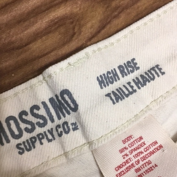 Mossimo Cream Crochet High Waist Shorts - Picture 6 of 11